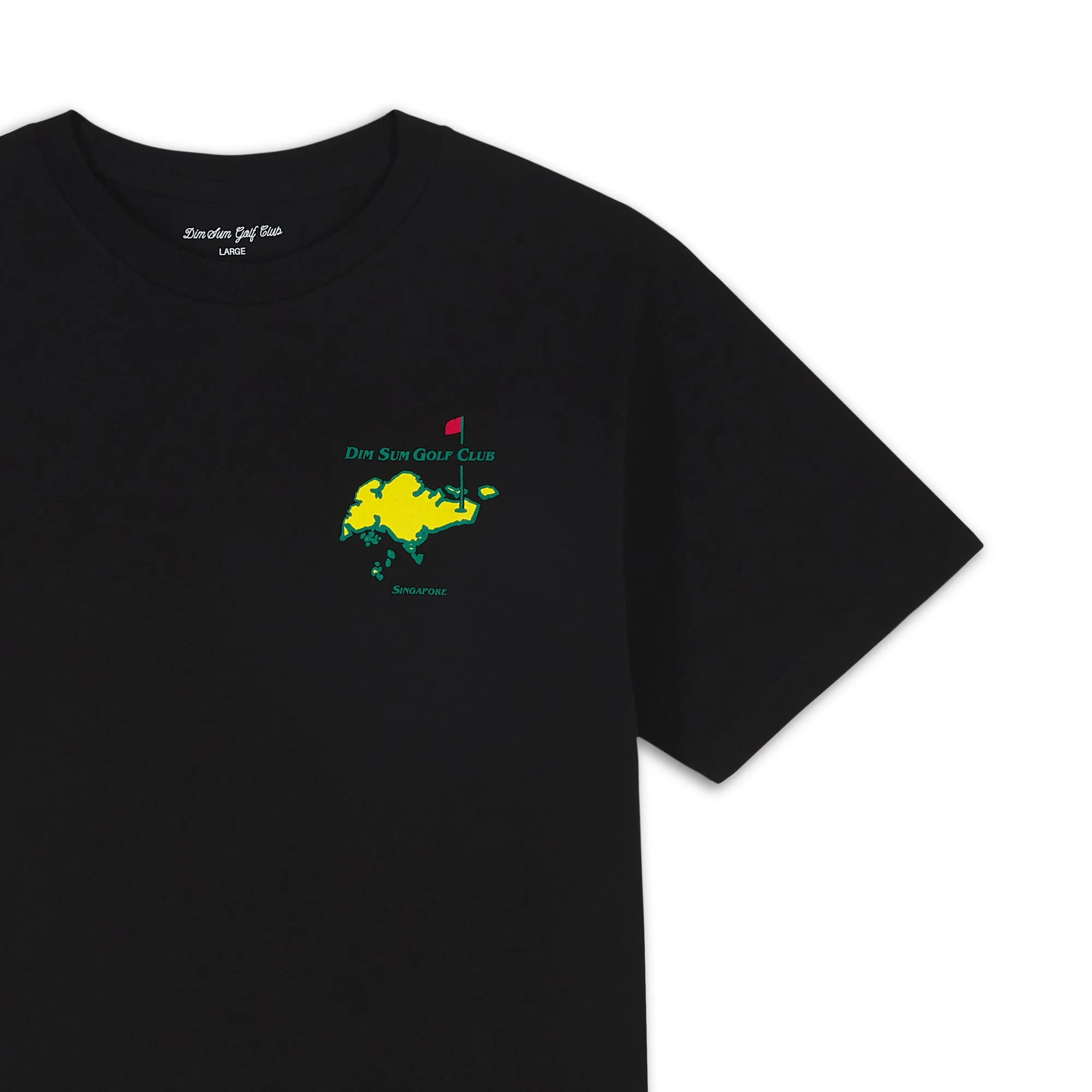 HONG KONG W HAPPINESS・T-SHIRT・BLACK Hong Kong Masters T-Shirt — Dim Sum Golf Club